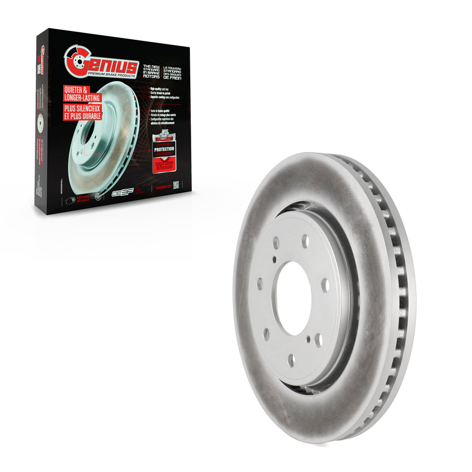 Front Coated Disc Brake Rotor (1 Piece Only) GCR-680768 For 2010-2014 Ford F-150 With 7 Lug Wheels