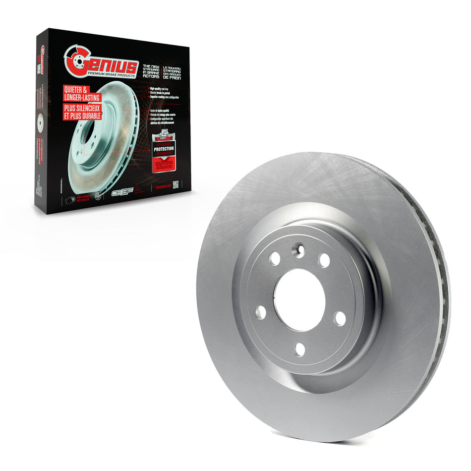 Front Coated Disc Brake Rotor (1 Piece Only) GCR-680811 For Ford Mustang