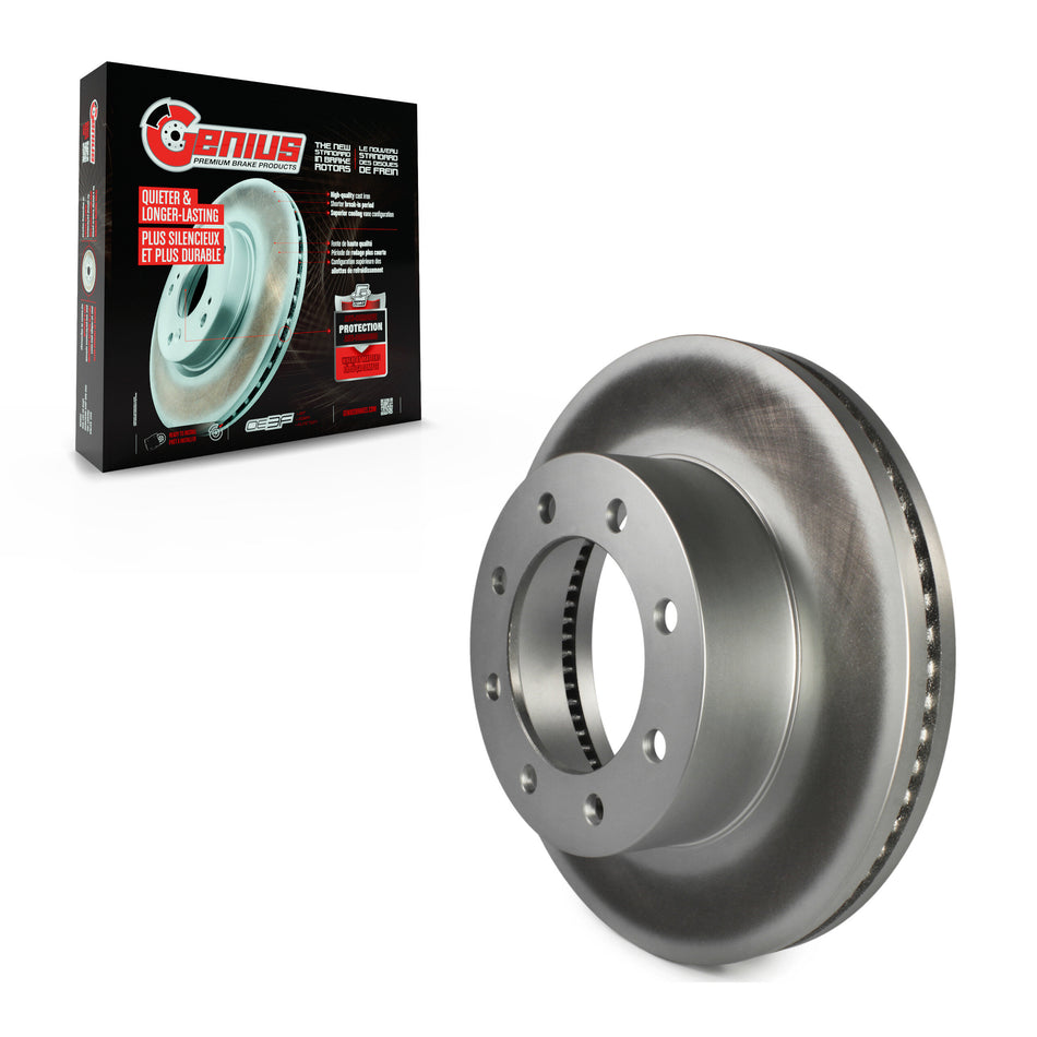 Front Coated Disc Brake Rotor (1 Piece Only) GCR-681016 For Ford F-350 Super Duty F-250 F-450