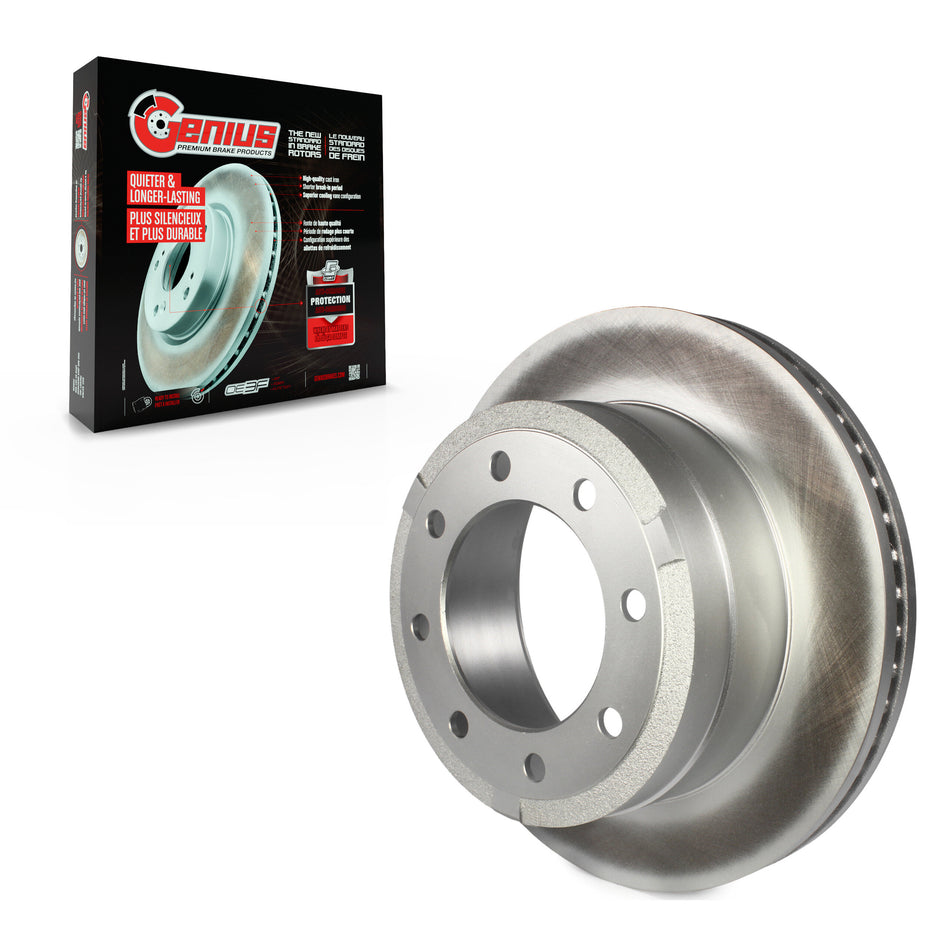 Rear Coated Disc Brake Rotor (1 Piece Only) GCR-681017 For Ford F-350 Super Duty F-250