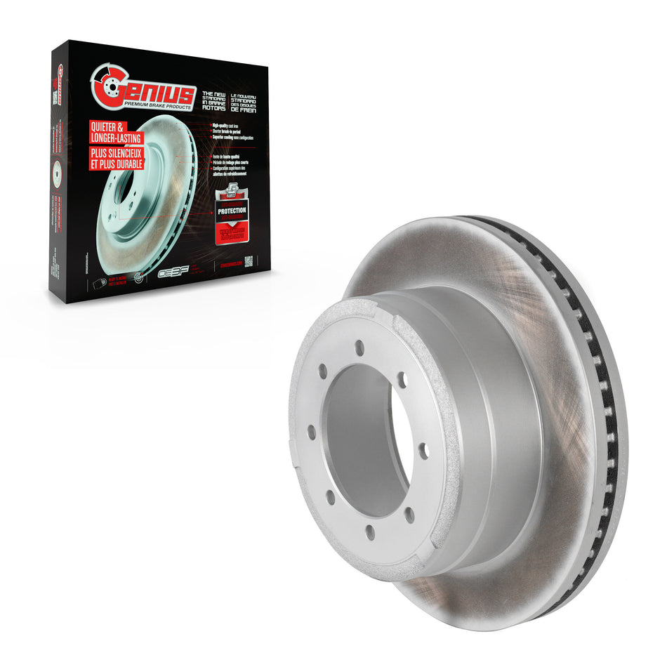 Rear Coated Disc Brake Rotor (1 Piece Only) GCR-681018 For Ford F-350 Super Duty F-250 F-450
