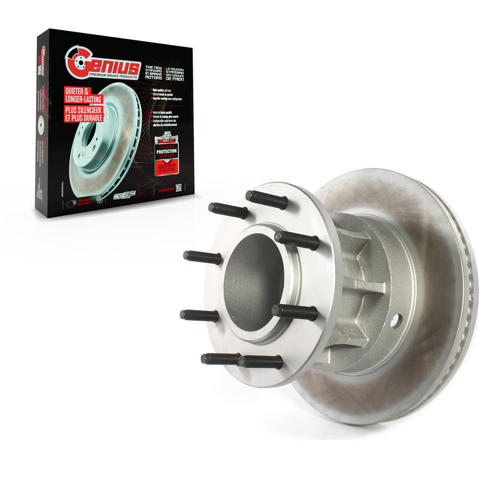 Front Coated Disc Brake Rotor Hub Assembly (1 Piece Only) GCR-681785 For Ford F-350 Super Duty F-250