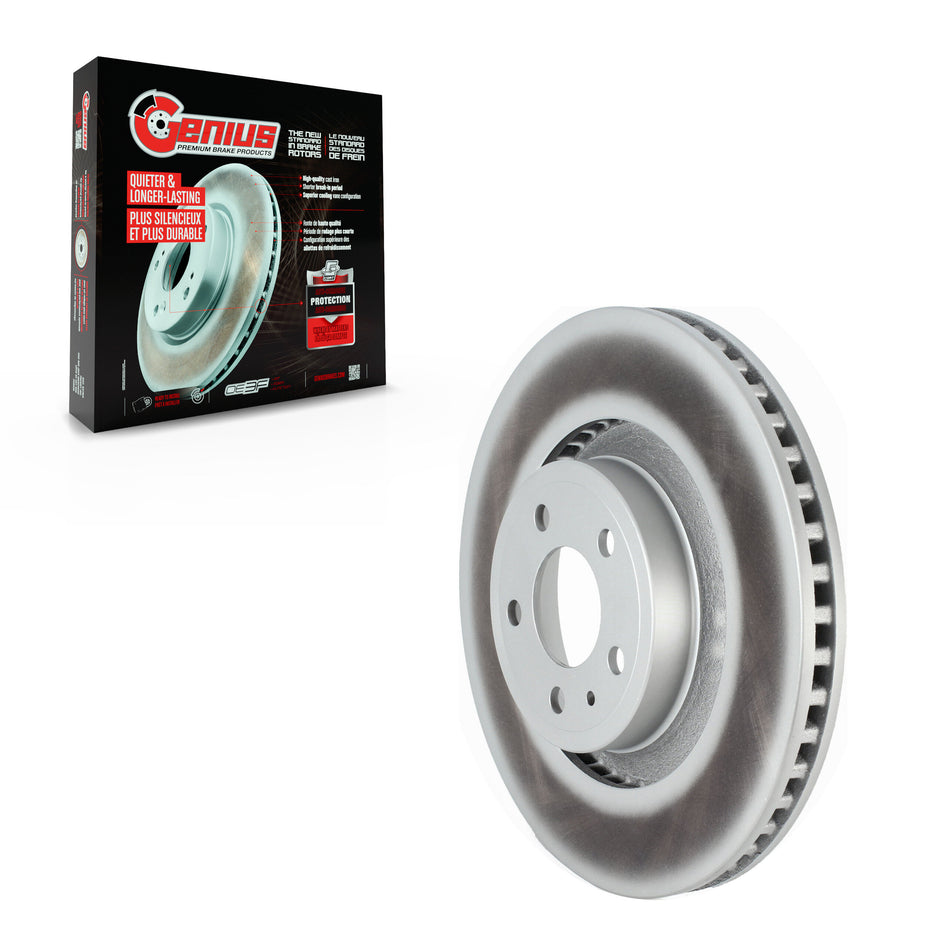 Front Coated Disc Brake Rotor (1 Piece Only) GCR-681952 For Ford Mustang
