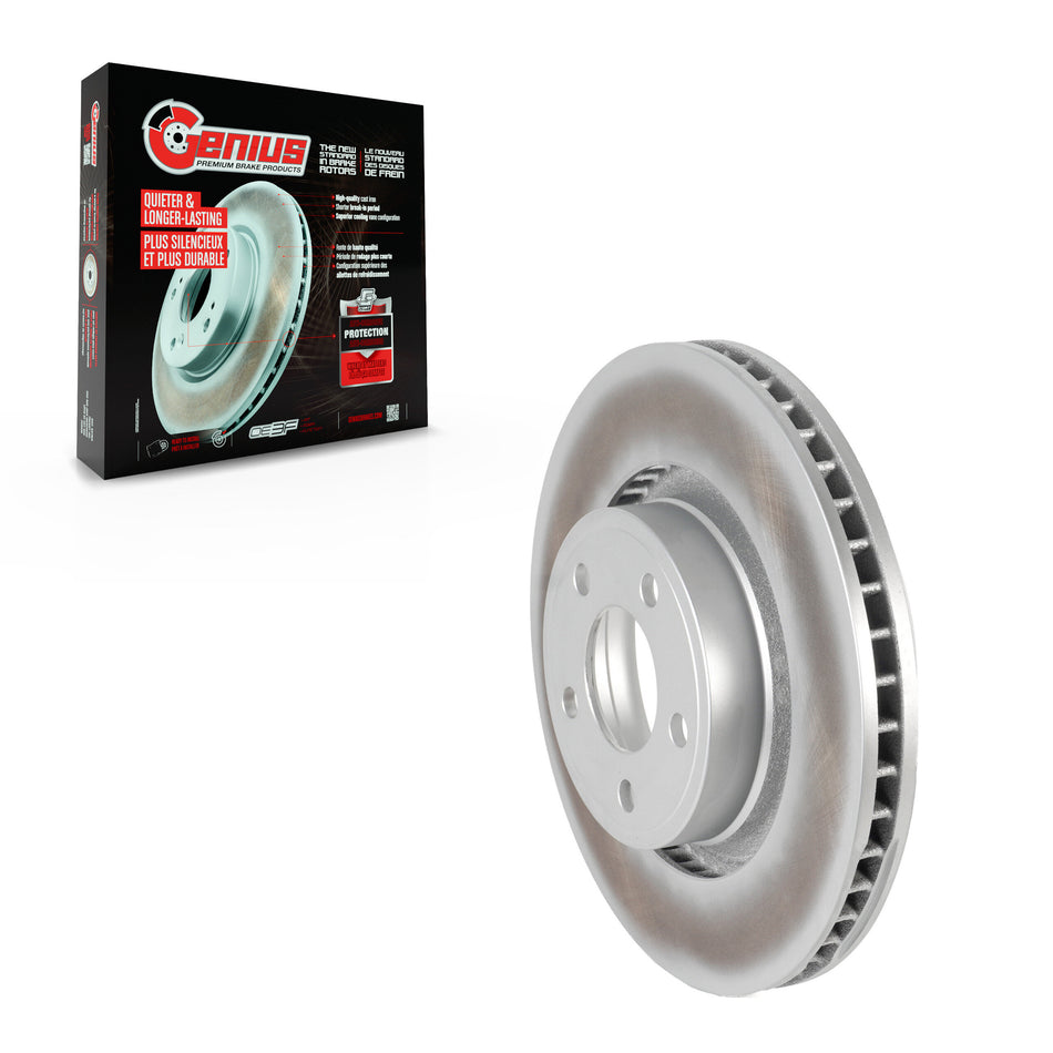 Front Coated Disc Brake Rotor (1 Piece Only) GCR-681953 For Ford Mustang