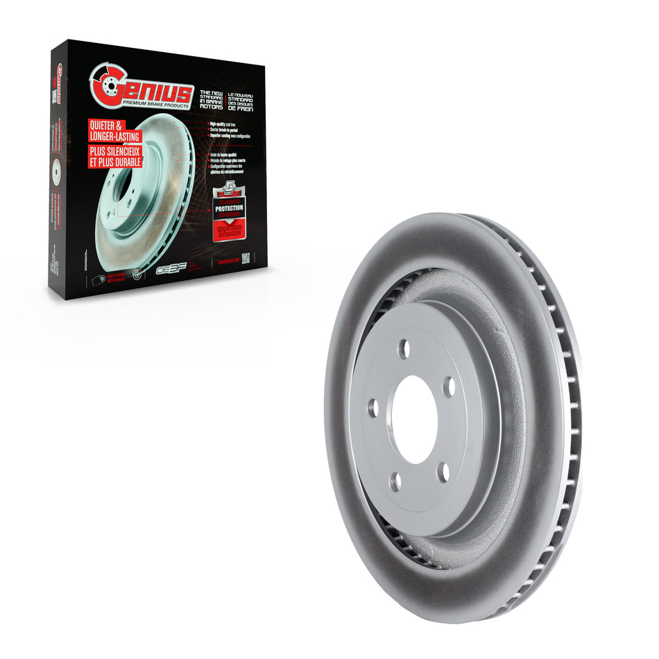 Rear Coated Disc Brake Rotor (1 Piece Only) GCR-681955 For Ford Mustang