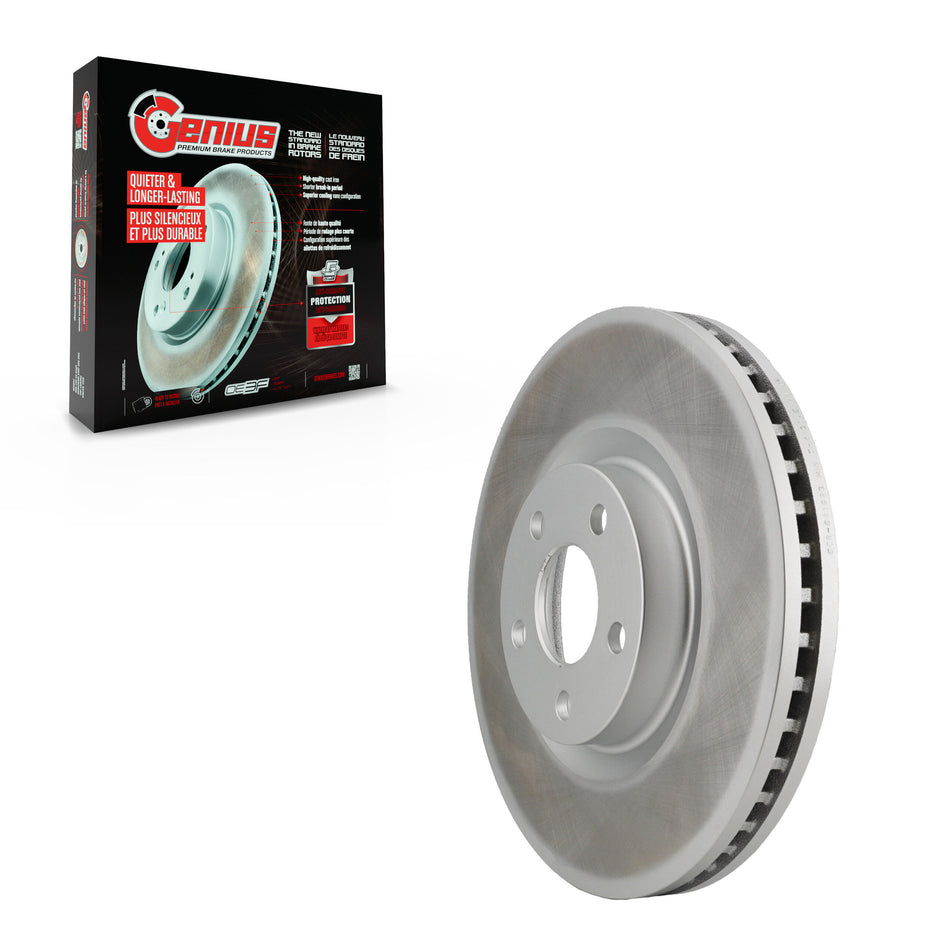 Front Coated Disc Brake Rotor (1 Piece Only) GCR-681993 For Ford Edge Lincoln Continental Police SSV