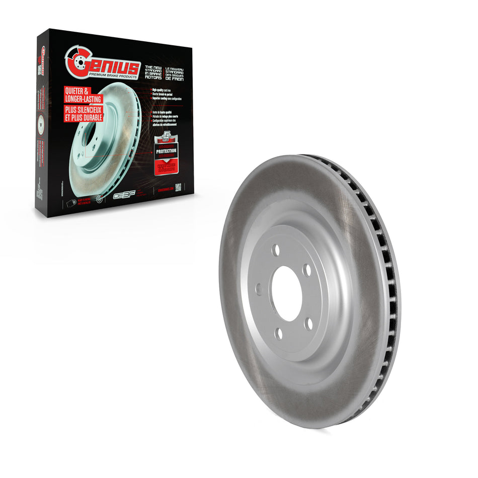 Rear Coated Disc Brake Rotor (1 Piece Only) GCR-682614 For Ford Explorer Lincoln Aviator Police
