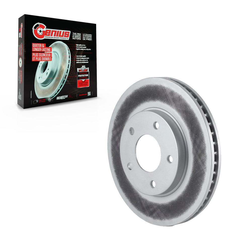 Front Coated Disc Brake Rotor (1 Piece Only) GCR-76921 For Chrysler Sebring Mitsubishi Lancer Galant