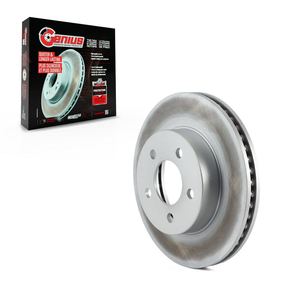 Front Coated Disc Brake Rotor (1 Piece Only) GCR-780036 For 2002-2007 Jeep Liberty
