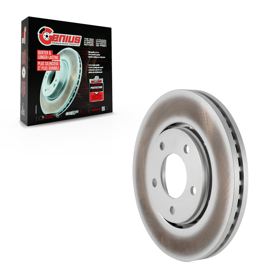 Front Coated Disc Brake Rotor (1 Piece Only) GCR-780037 For Dodge Caravan Grand Chrysler Town &