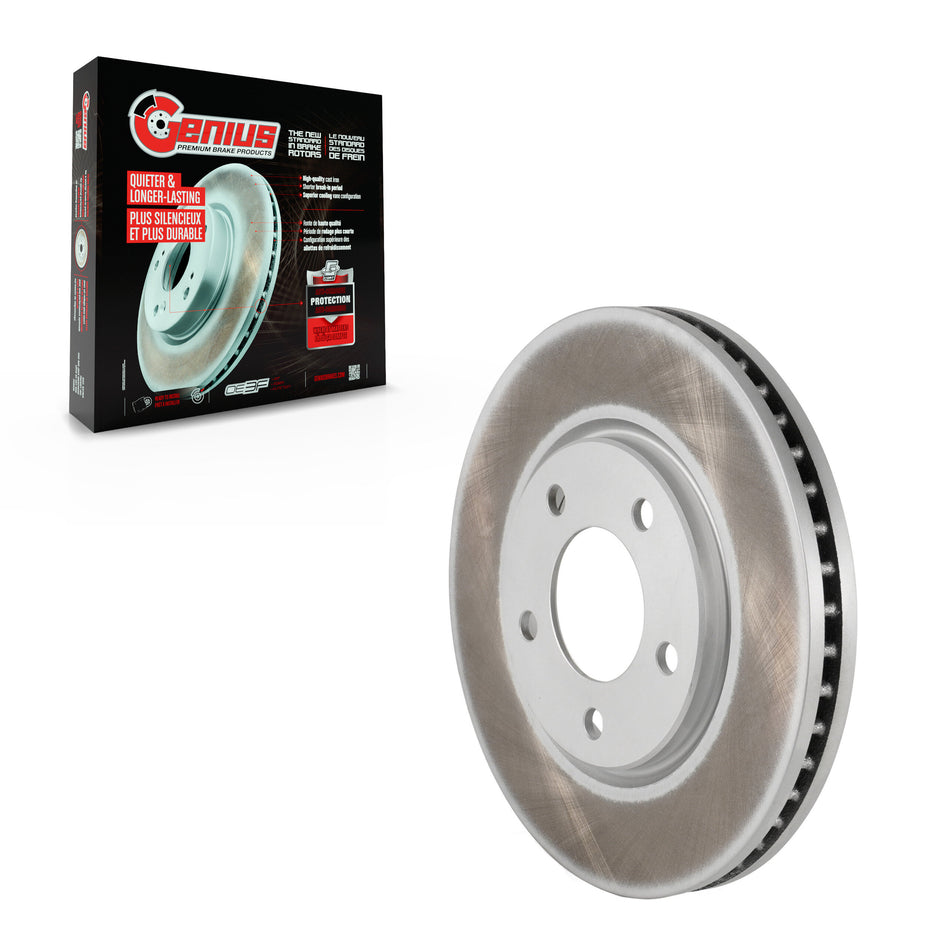 Front Coated Disc Brake Rotor (1 Piece Only) GCR-780049 For Dodge Grand Caravan Chrysler Town &