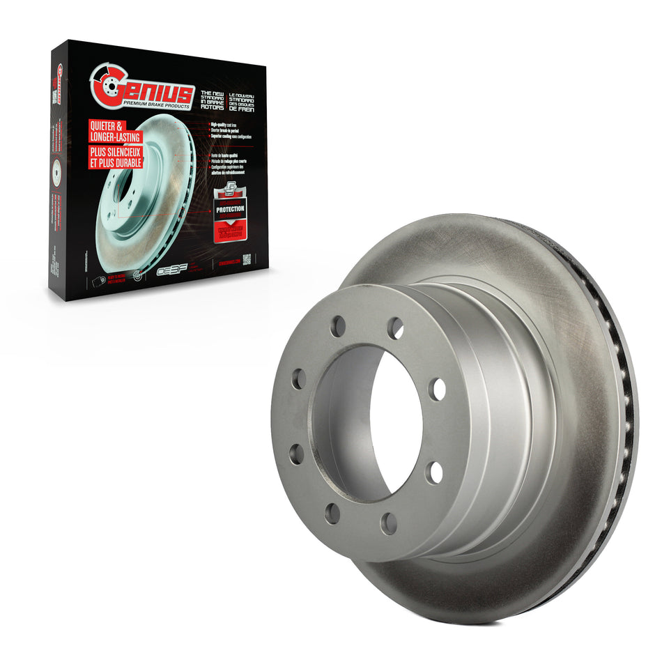 Rear Coated Disc Brake Rotor (1 Piece Only) GCR-780139 For Dodge Ram 1500 3500 2500