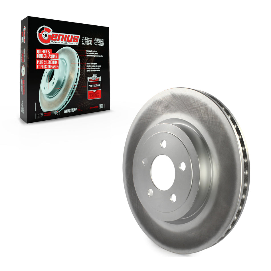 Front Coated Disc Brake Rotor (1 Piece Only) GCR-780256 For Dodge Chrysler 300 Charger Challenger