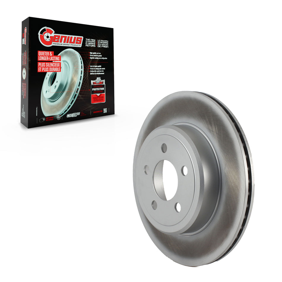 Rear Coated Disc Brake Rotor (1 Piece Only) GCR-780257 For Dodge Chrysler 300 Charger Challenger