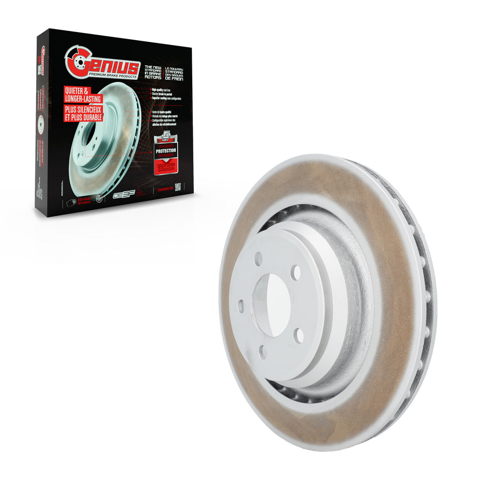 Rear Coated Disc Brake Rotor (1 Piece Only) GCR-780390 For Dodge Charger Chrysler 300 Challenger