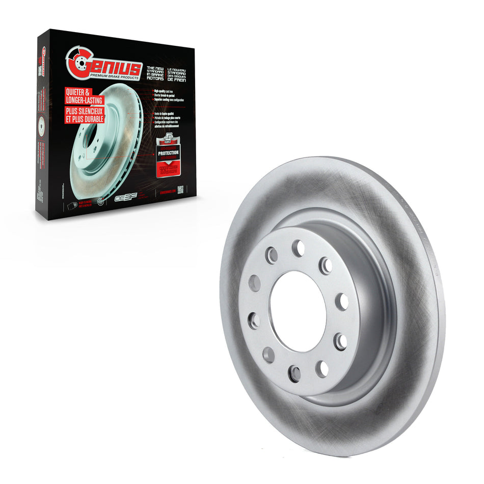 Rear Coated Disc Brake Rotor (1 Piece Only) GCR-781087 For 2013-2016 Dodge Dart