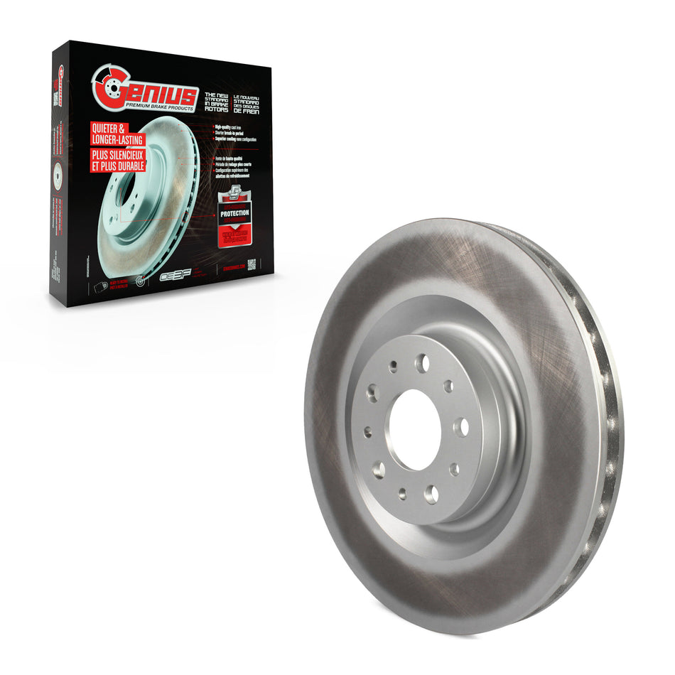 Front Coated Disc Brake Rotor (1 Piece Only) GCR-781770 For 2014-2020 Fiat 500L