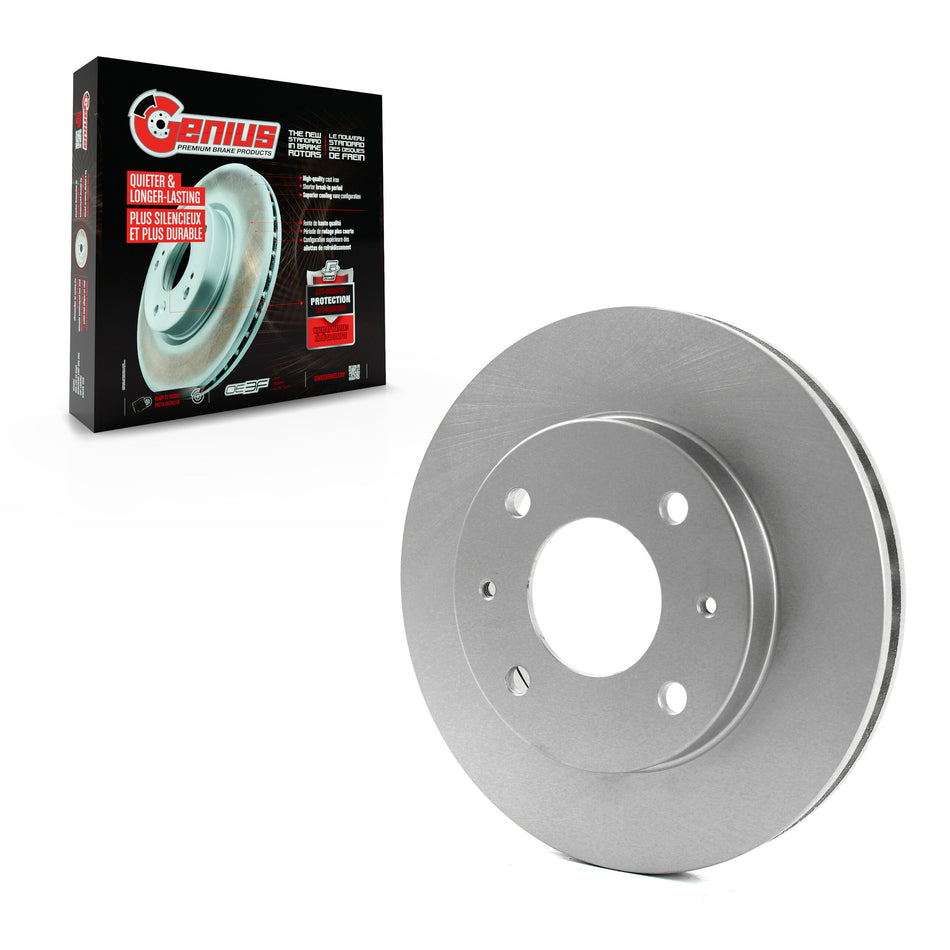 Front Coated Disc Brake Rotor (1 Piece Only) GCR-96807 For Mitsubishi Lancer Galant
