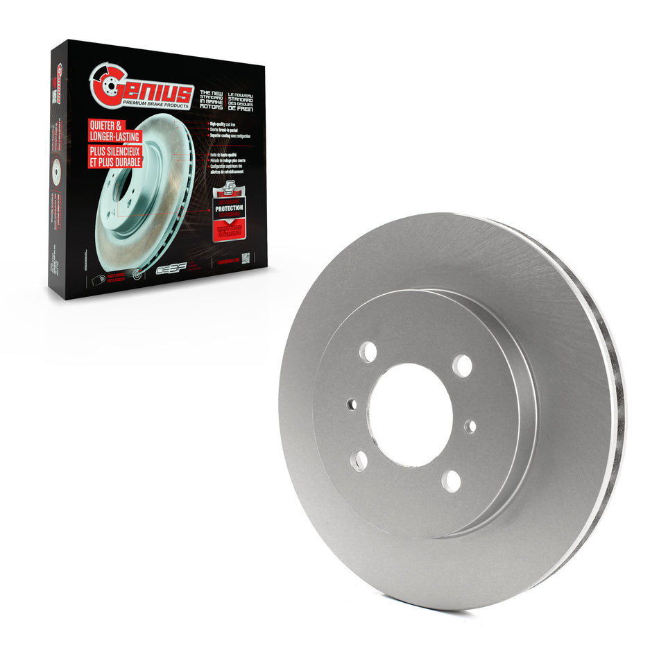 Front Coated Disc Brake Rotor (1 Piece Only) GCR-96973 For Mitsubishi Lancer Mirage