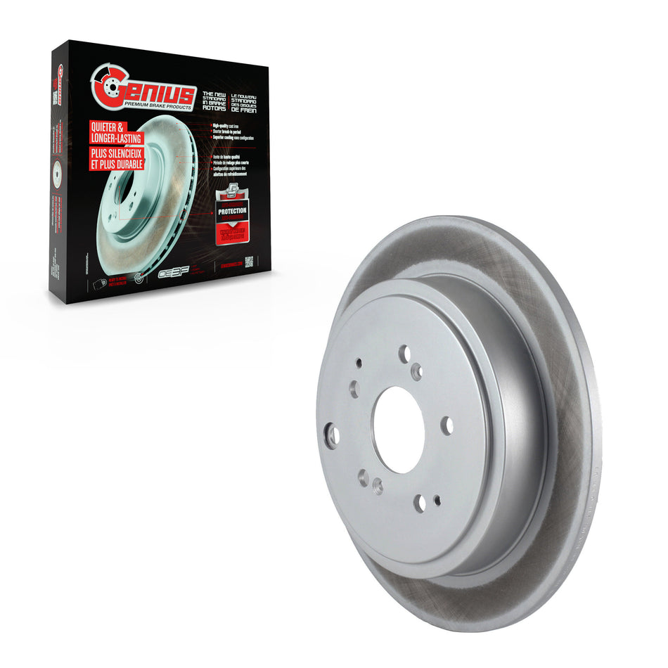 Rear Coated Disc Brake Rotor (1 Piece Only) GCR-980032 For Honda Pilot Acura MDX
