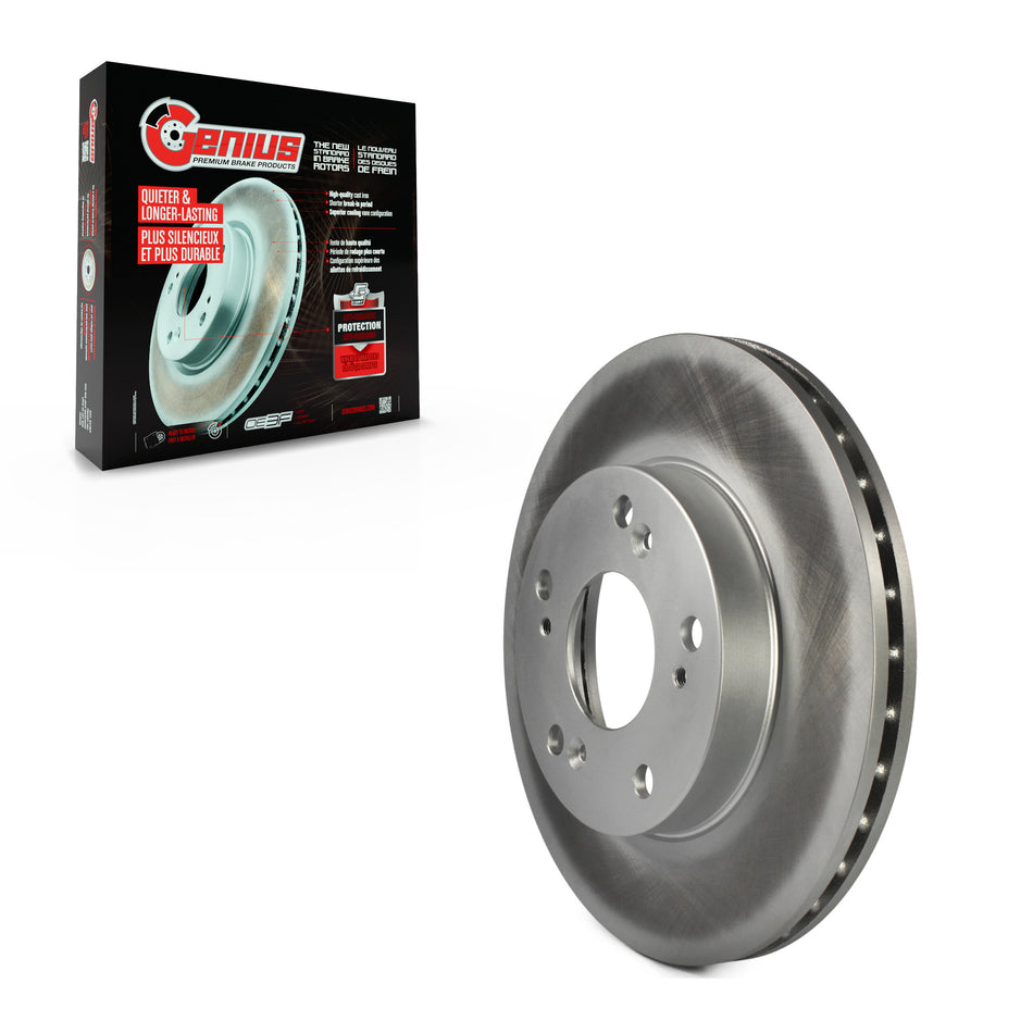 Front Coated Disc Brake Rotor (1 Piece Only) GCR-980059 For Honda Civic Acura RSX CR-Z