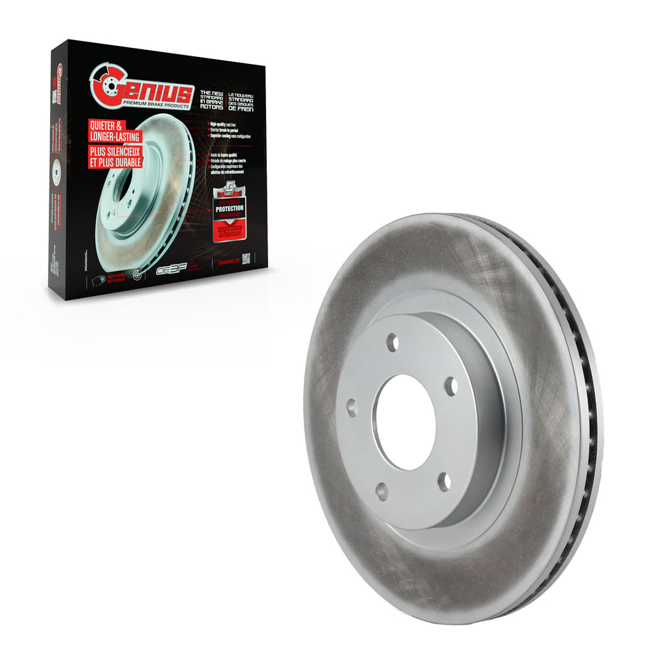Front Coated Disc Brake Rotor (1 Piece Only) GCR-980074 For Nissan Altima Maxima INFINITI I35