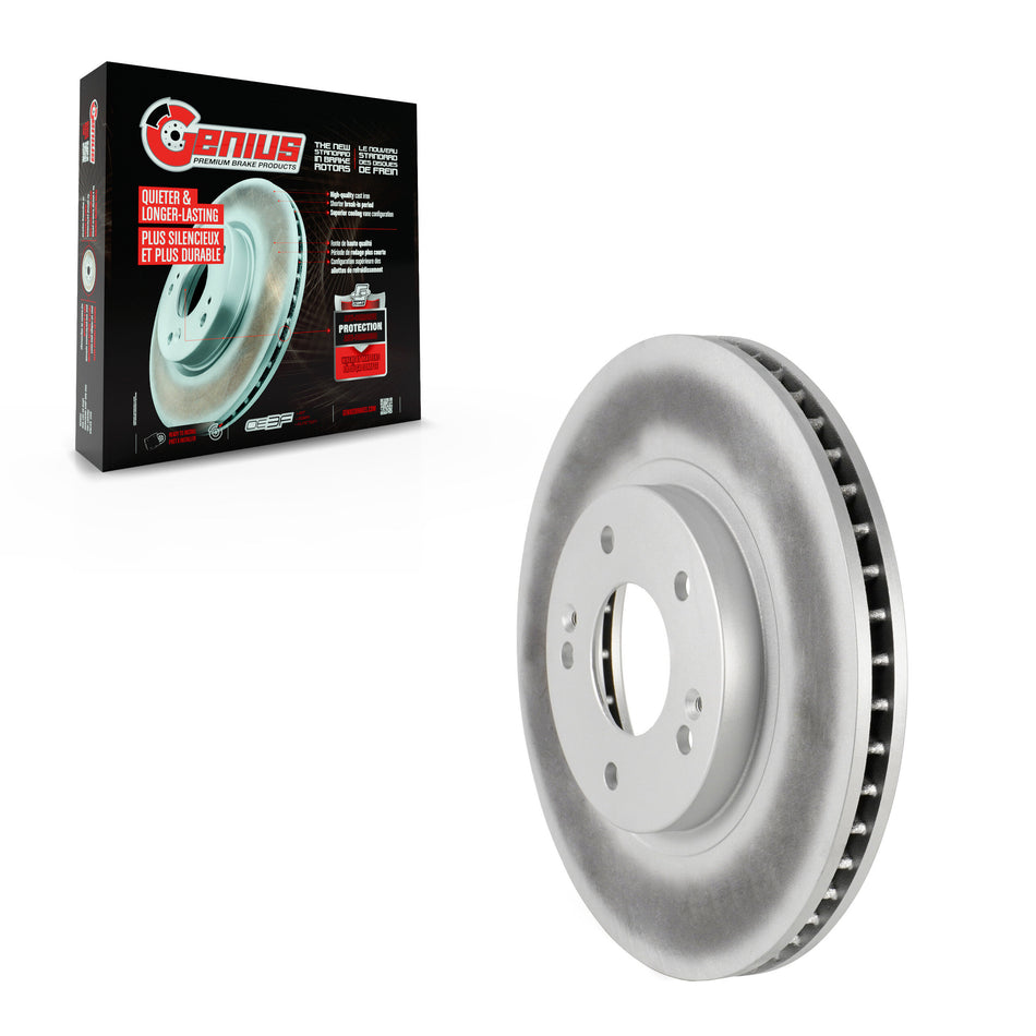 Front Coated Disc Brake Rotor (1 Piece Only) GCR-980091 For Hyundai Santa Fe