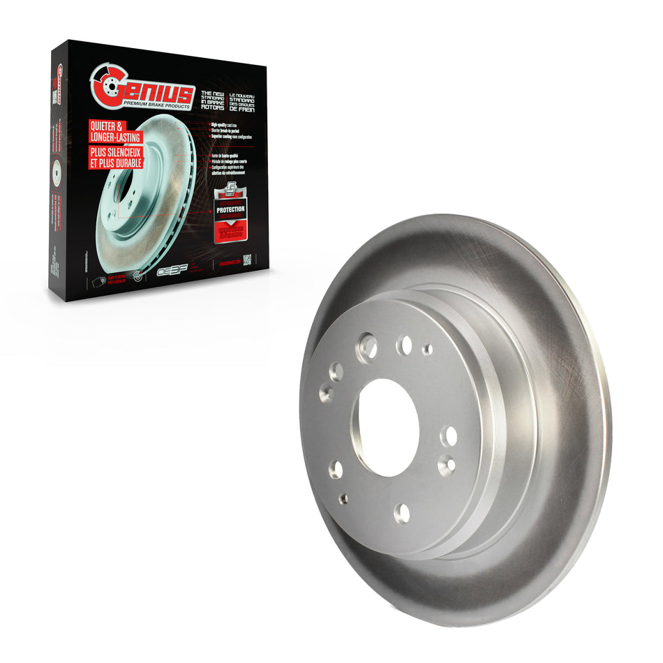 Rear Coated Disc Brake Rotor (1 Piece Only) GCR-980151 For Acura TL Honda Element