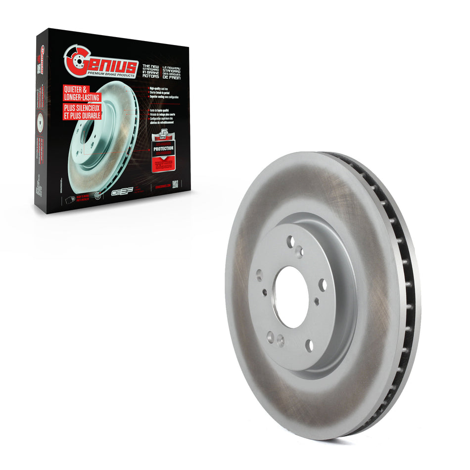 Front Coated Disc Brake Rotor (1 Piece Only) GCR-980220 For 04-05 Acura TL Automatic transmission