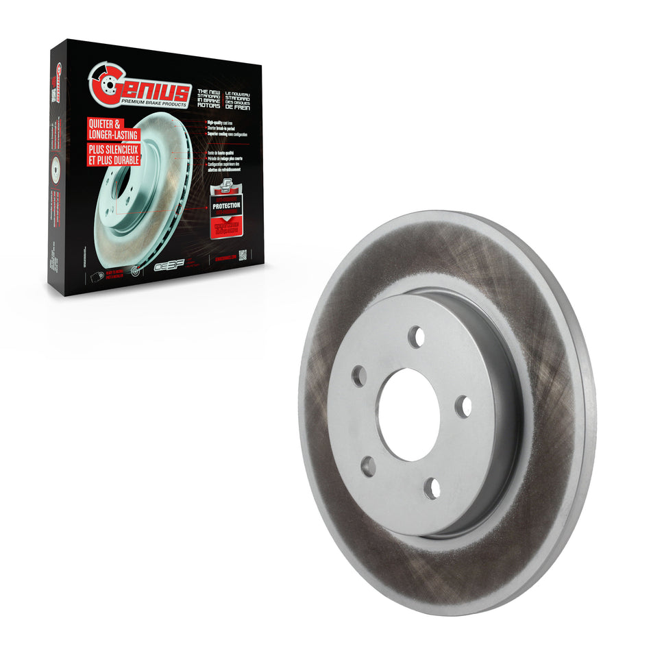 Rear Coated Disc Brake Rotor (1 Piece Only) GCR-980235 For 2002-2008 Jaguar X-Type