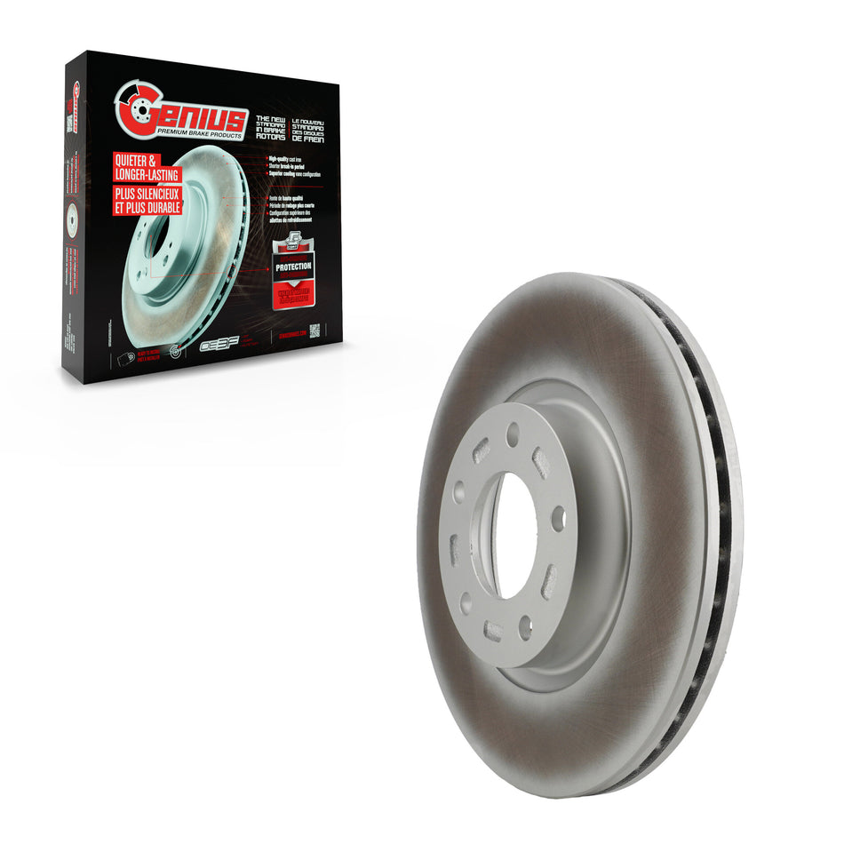 Front Coated Disc Brake Rotor (1 Piece Only) GCR-980283 For Mazda 3 5 Sport