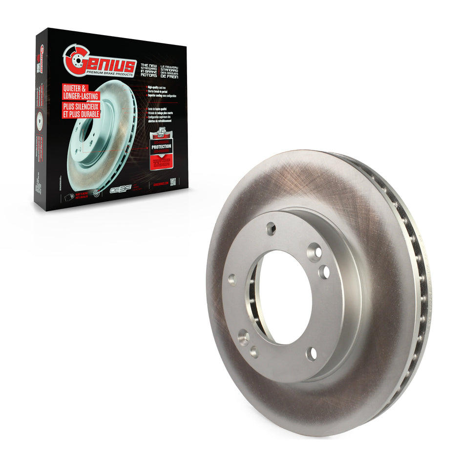 Front Coated Disc Brake Rotor (1 Piece Only) GCR-980325 For 2003-2006 Kia Sorento