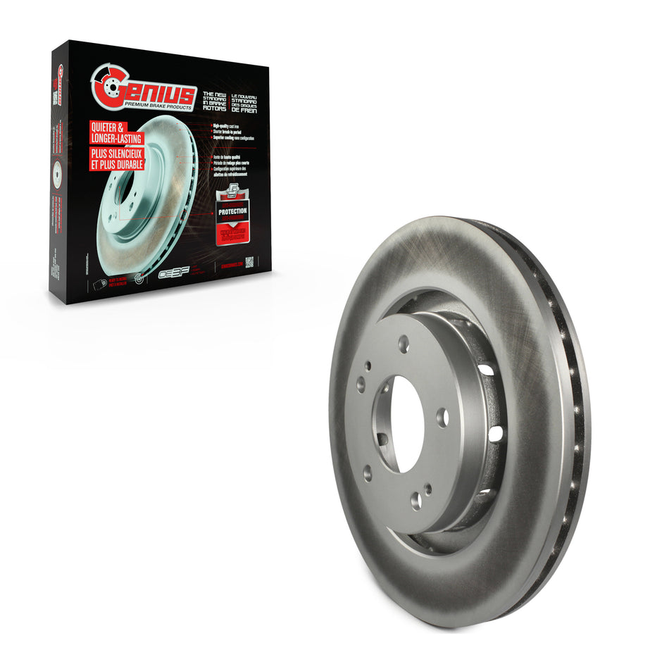 Front Coated Disc Brake Rotor (1 Piece Only) GCR-980352 For Mitsubishi Outlander PHEV Lancer