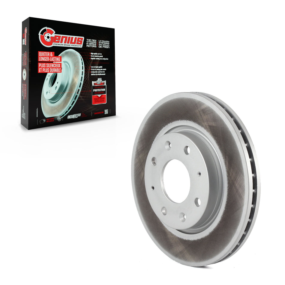 Front Coated Disc Brake Rotor (1 Piece Only) GCR-980385 For Kia Spectra Spectra5