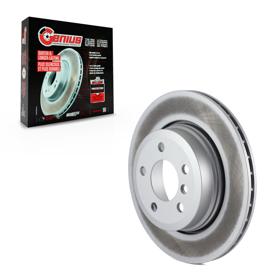 Rear Coated Disc Brake Rotor (1 Piece Only) GCR-980399 For 2004-2010 BMW X3