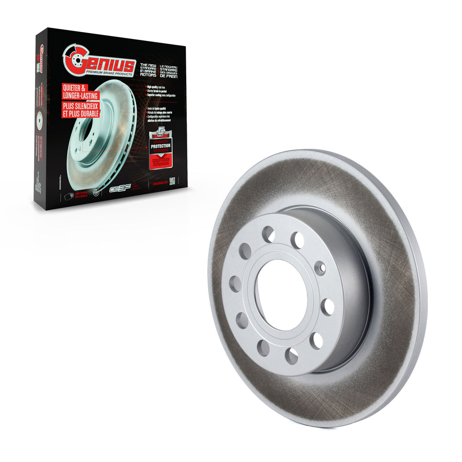 Rear Coated Disc Brake Rotor (1 Piece Only) GCR-980423 For Volkswagen Jetta Rabbit Golf Audi A3