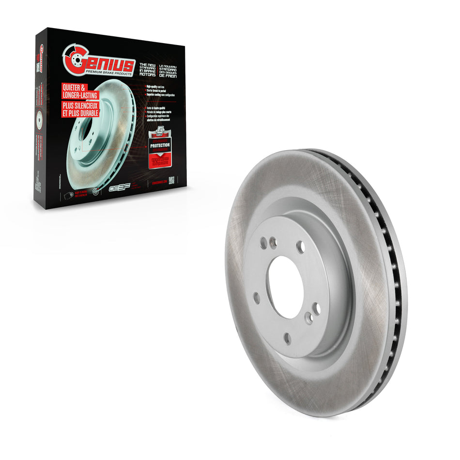 Front Coated Disc Brake Rotor (1 Piece Only) GCR-980455 For Mitsubishi Eclipse Galant