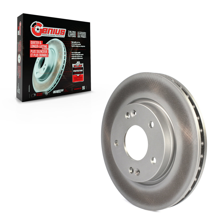 Front Coated Disc Brake Rotor (1 Piece Only) GCR-980504 For Hyundai Elantra