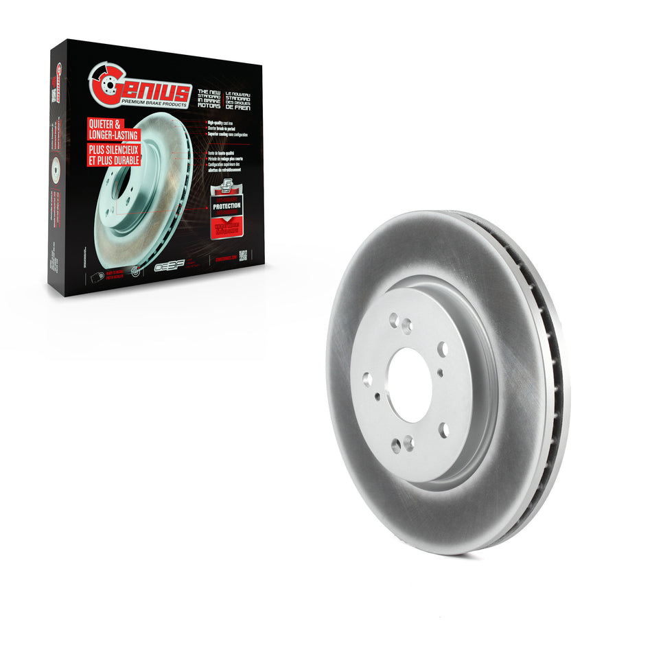 Front Coated Disc Brake Rotor (1 Piece Only) GCR-980515 For Honda CR-V Acura RDX Accord Crosstour