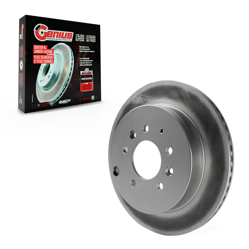Rear Coated Disc Brake Rotor (1 Piece Only) GCR-980523 For Ford Edge Mazda CX-7 Lincoln MKX