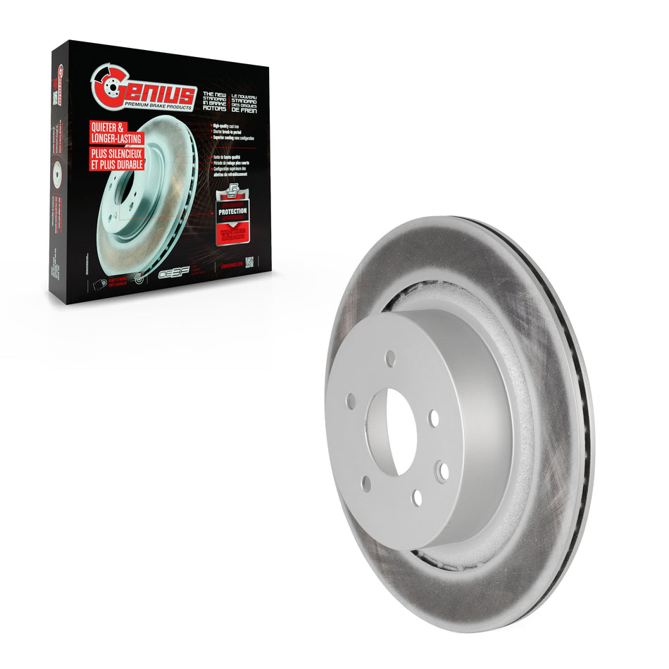 Rear Coated Disc Brake Rotor (1 Piece Only) GCR-980568 For INFINITI G37 G35 Q60