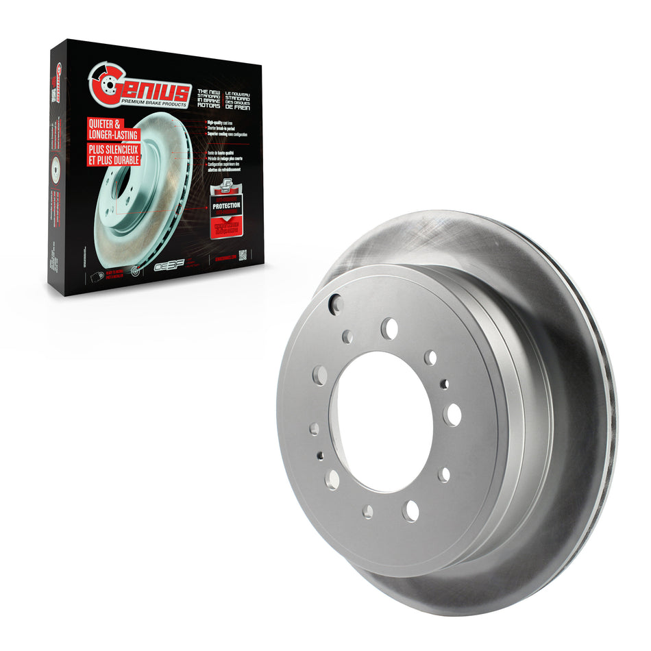 Rear Coated Disc Brake Rotor (1 Piece Only) GCR-980584 For Toyota Tundra Sequoia Lexus LX570 Land