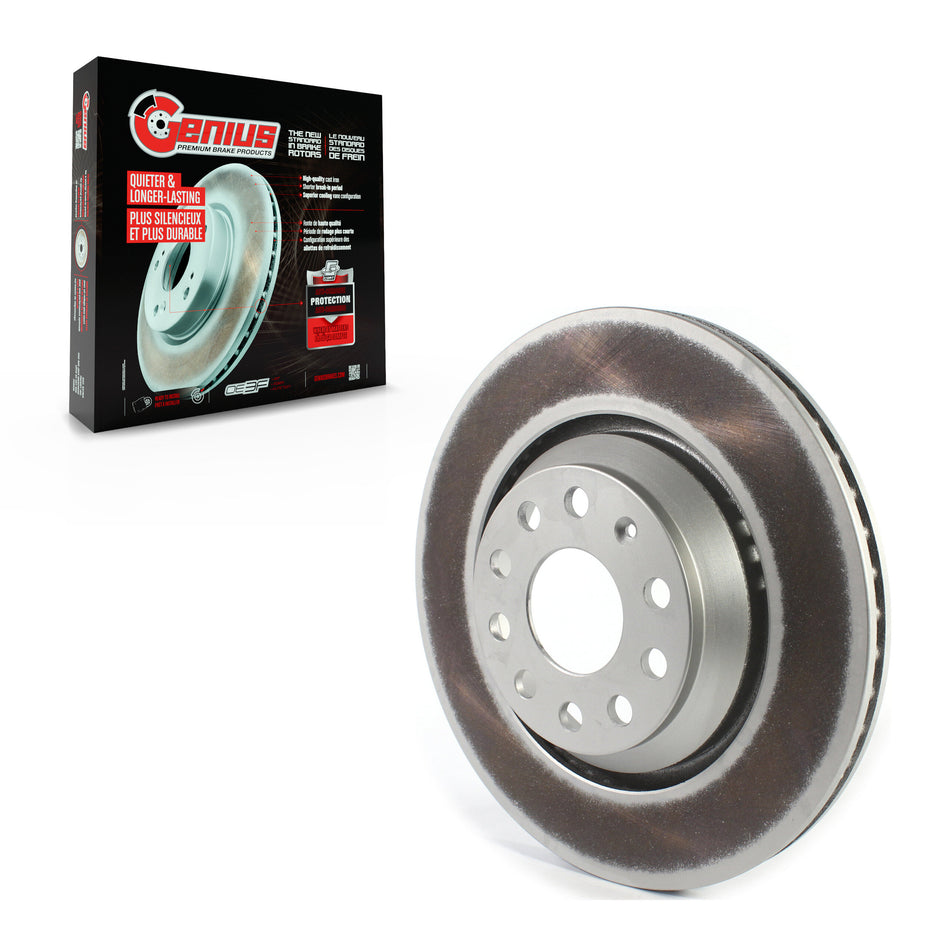 Rear Coated Disc Brake Rotor (1 Piece Only) GCR-980585 For Volkswagen Atlas Audi Q3 GTI Cross Sport