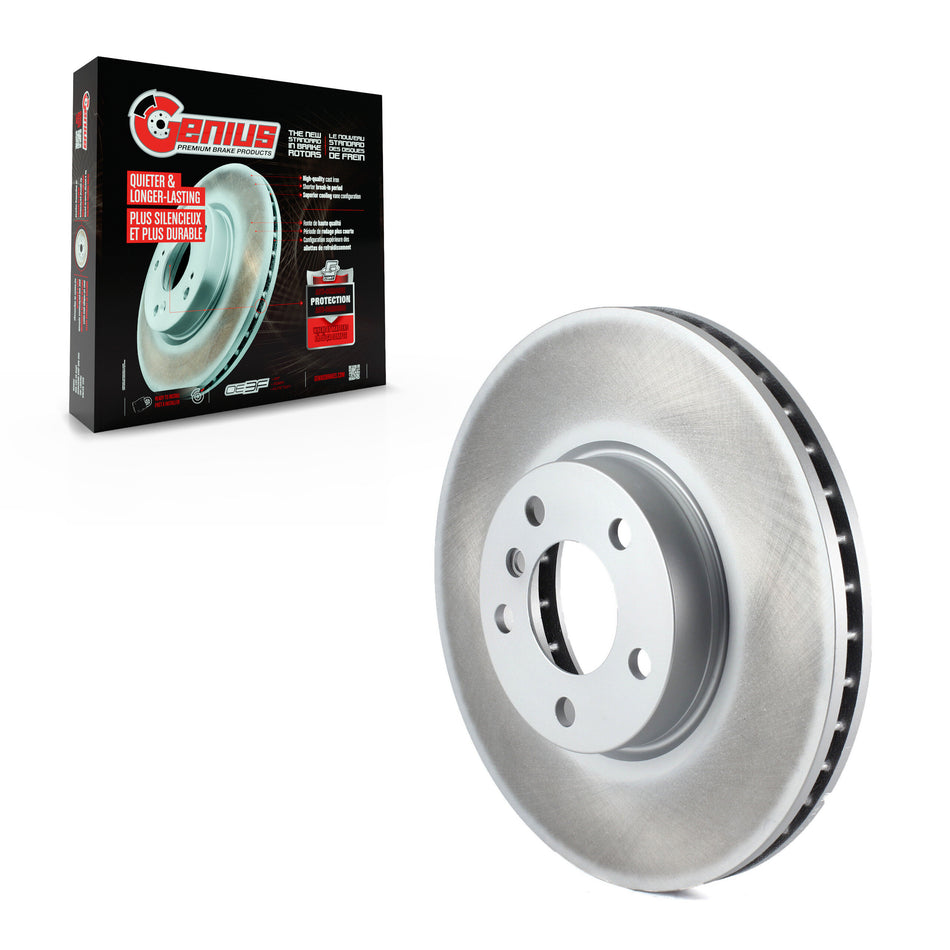 Front Coated Disc Brake Rotor (1 Piece Only) GCR-980590 For BMW X5 X6