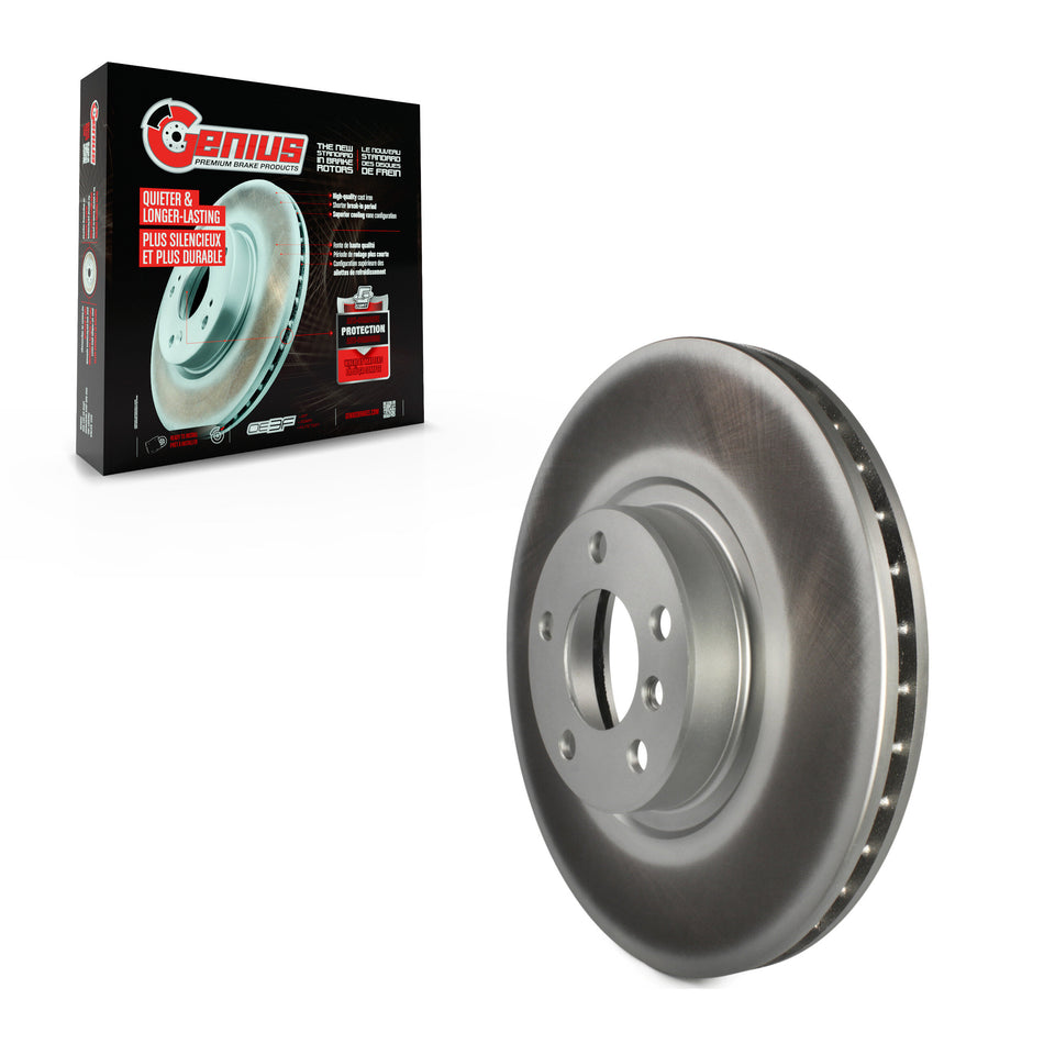 Front Coated Disc Brake Rotor (1 Piece Only) GCR-980591 For BMW X5 X6