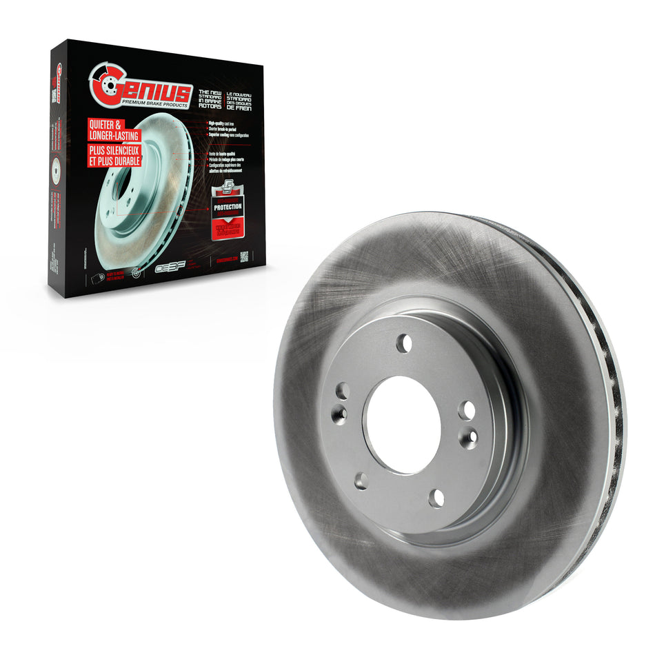 Front Coated Disc Brake Rotor (1 Piece Only) GCR-980595 For 2007-2009 Hyundai Santa Fe