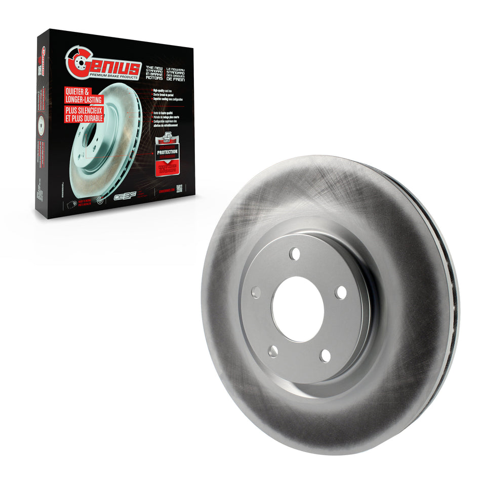 Front Coated Disc Brake Rotor (1 Piece Only) GCR-980638 For Nissan Sentra Juke