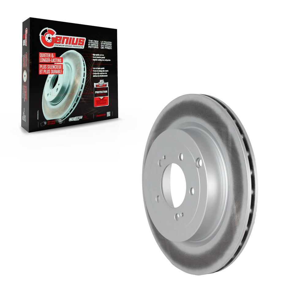 Rear Coated Disc Brake Rotor (1 Piece Only) GCR-980660 For Mitsubishi Lancer