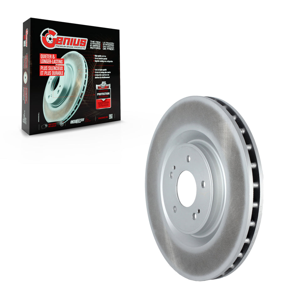 Front Coated Disc Brake Rotor (1 Piece Only) GCR-980662 For Mitsubishi Lancer