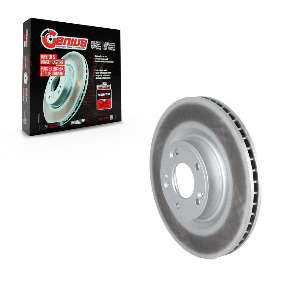 Front Coated Disc Brake Rotor (1 Piece Only) GCR-980707 For 2009-2011 Hyundai Genesis 3.8L